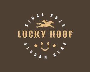Horseshoe - Cowboy Horse Ranch logo design