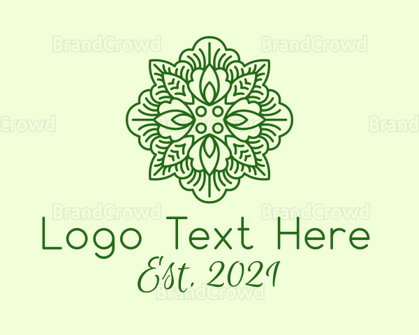 Spring Leaf Plant Logo