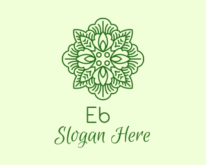 Spring Leaf Plant Logo