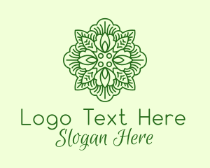 Spring Leaf Plant Logo