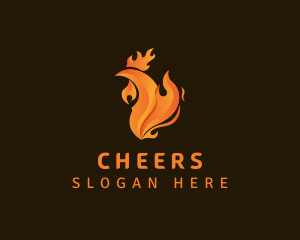 Eatery - Chicken Flame Grill logo design