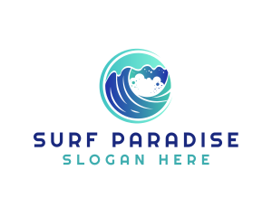 Surf - Wave Beach Surf logo design