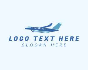 Logistics - Aircraft Logistics Transport logo design