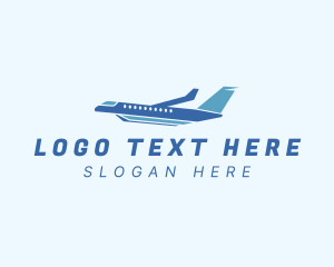 Aircraft Logistics Transport Logo