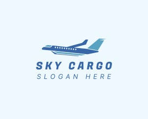 Aircraft Logistics Transport logo design