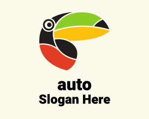 Wild Colorful Toucan  Logo