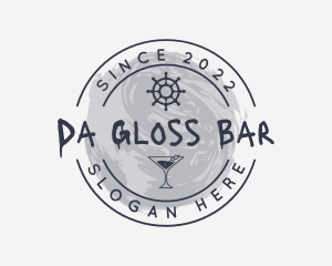 Cocktail Bar Helm  logo design