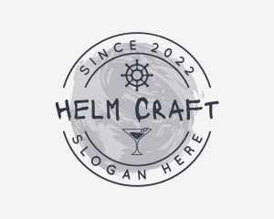 Cocktail Bar Helm  logo design