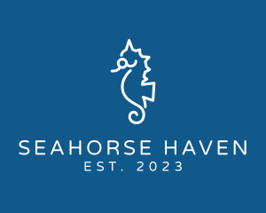 Seahorse - Marine Seahorse Animal logo design