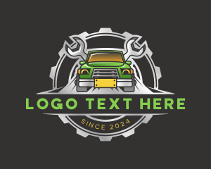 Clenched - Mechanic Wrench Car logo design