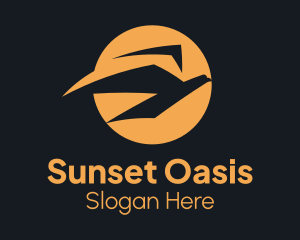 Flying Eagle Sun logo design