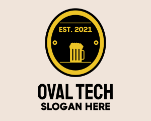 Oval - Beer Oval Badge logo design