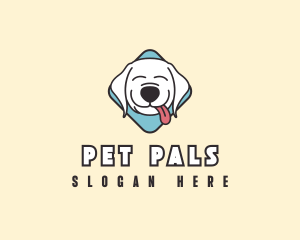 Cute Pet Puppy logo design