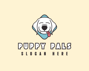 Cute Pet Puppy logo design