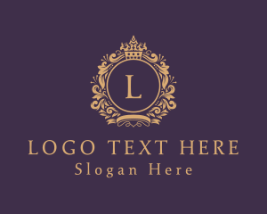 Expensive - Gold Expensive Boutique Lettermark logo design