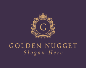 Gold Expensive Boutique logo design