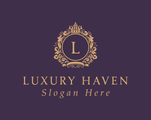 Gold Expensive Boutique logo design