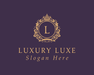 Gold Expensive Boutique logo design