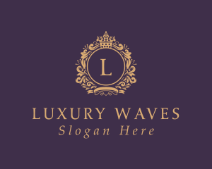 Gold Expensive Boutique logo design