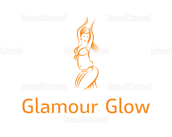 Orange Belly Dancer Logo