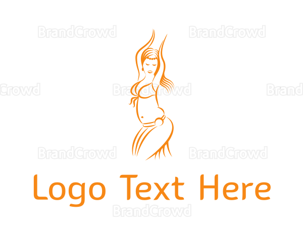 Orange Belly Dancer Logo
