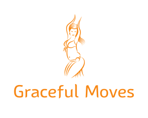 Orange Belly Dancer logo design