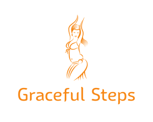 Orange Belly Dancer logo design