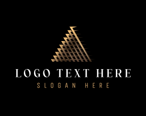 Architectural - Luxury Finance Pyramid logo design