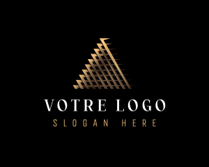 Luxury Finance Pyramid Logo