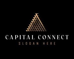 Luxury Finance Pyramid logo design