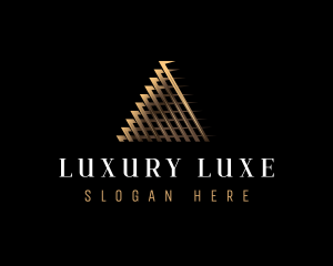 Luxury Finance Pyramid logo design