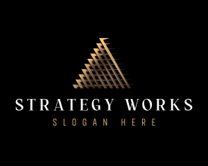 Luxury Finance Pyramid logo design