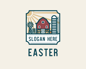 Barn - Grain Silo Farm logo design