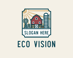 Grain Silo Farm  logo design