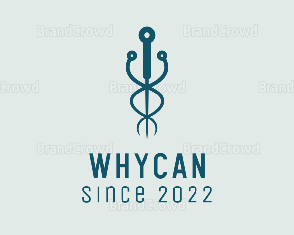 Medical Acupuncture Needle Logo