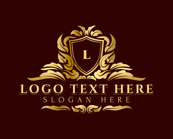 High End - Luxury Deluxe Shield logo design