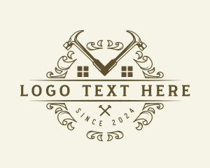 Carpentry - Carpentry Construction Hammer logo design