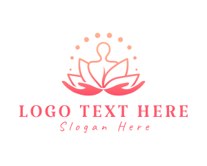 Massager - Body Lotus Spa logo design