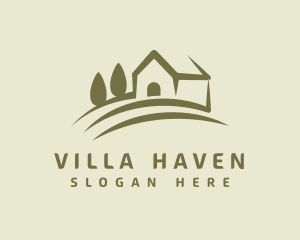 Villa - House Villa Real Estate logo design