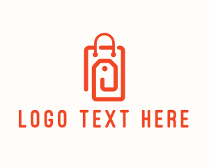 Bazaar - Shopping Bag Tag logo design