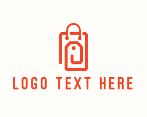 Shopping Bag Tag logo design