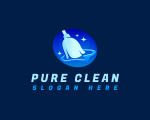 Cleaning Mop Sanitation logo design