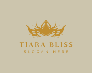 Luxury Crown Tiara logo design