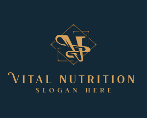 Luxury Boutique Letter V logo design