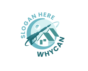 House Pressure Washer Sanitation Logo