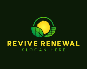 Solar Power Plant logo design