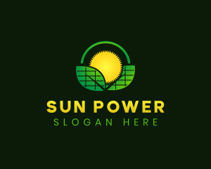 Solar Power Plant logo design