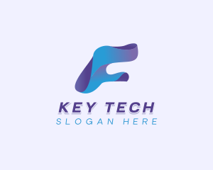 Business Tech Letter F logo design