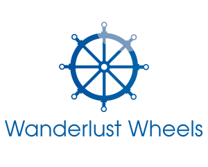 Blue Steering Wheel logo design