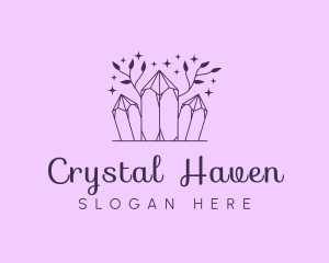 Upmarket Crystal Jewelry Floral logo design